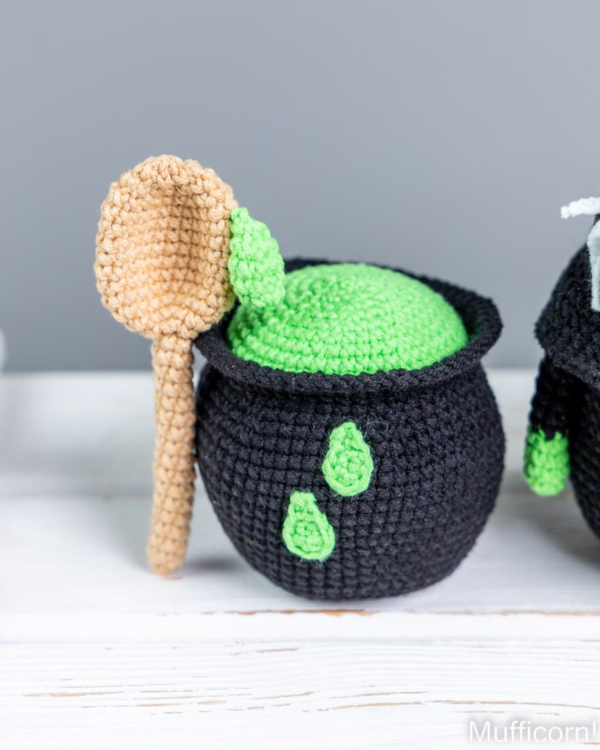 Halloween Gnome with Spider and Potion