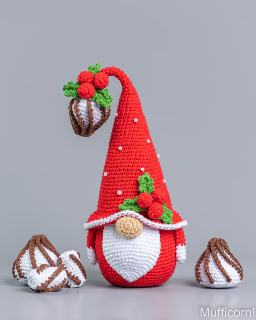 Christmas Gnome with Mug & Meringues