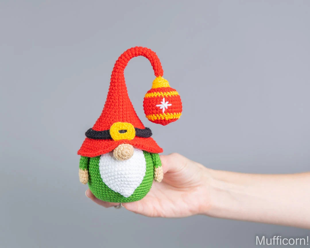 Santa Gnome with Ornaments