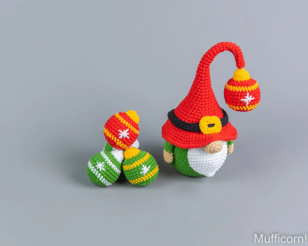 Santa Gnome with Ornaments