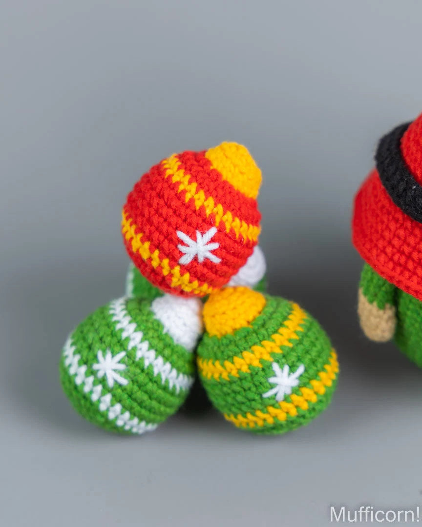 Santa Gnome with Ornaments