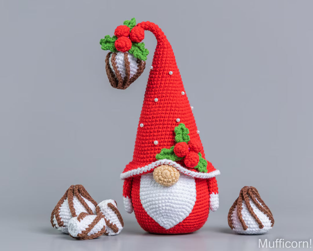 Christmas Gnome with Mug & Meringues