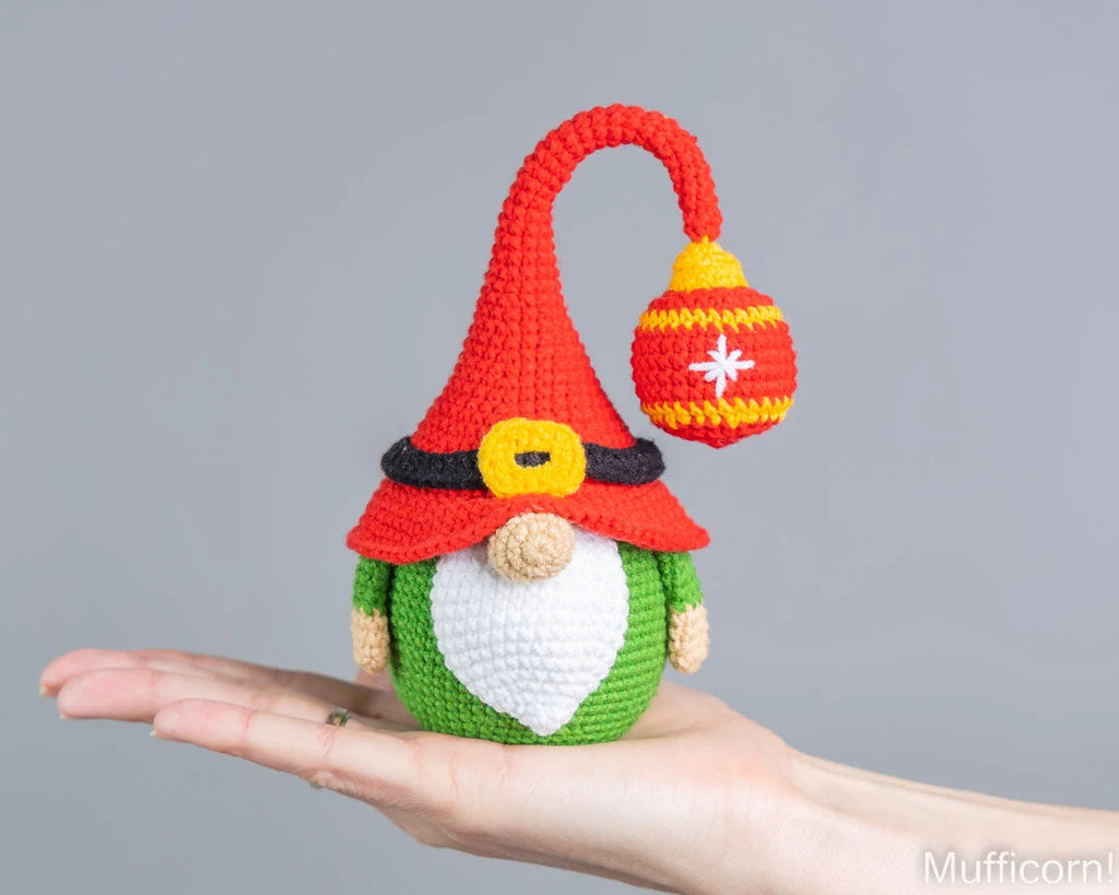 Santa Gnome with Ornaments