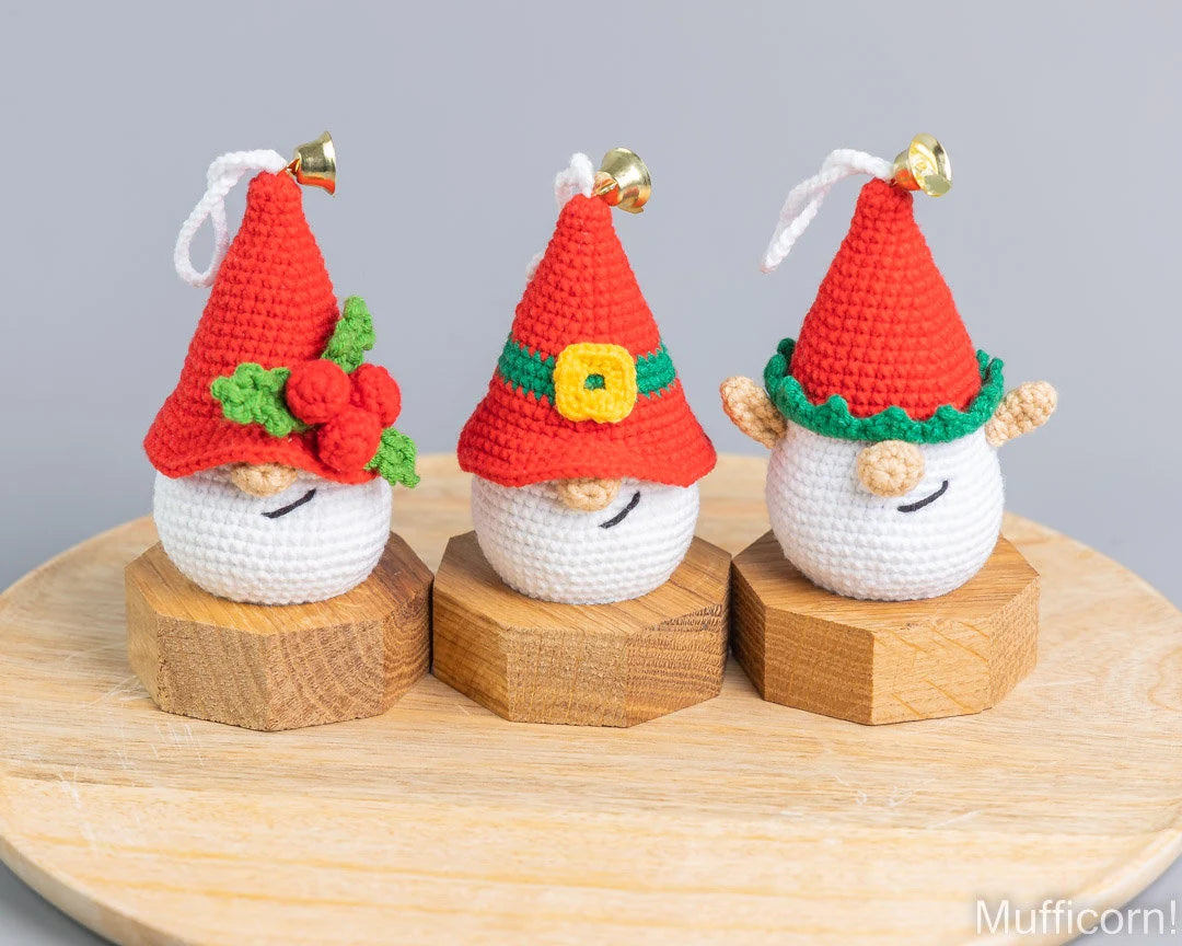 Crochet Patterns Bundle: Christmas tree ornaments