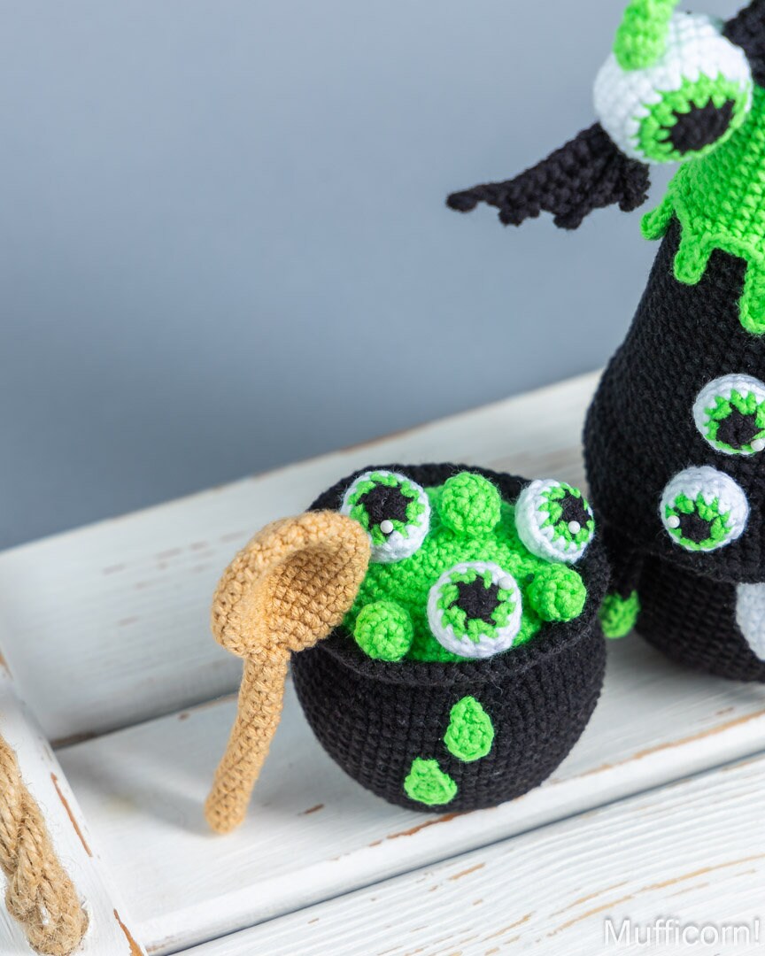 Halloween Gnome with Eyes and Potion