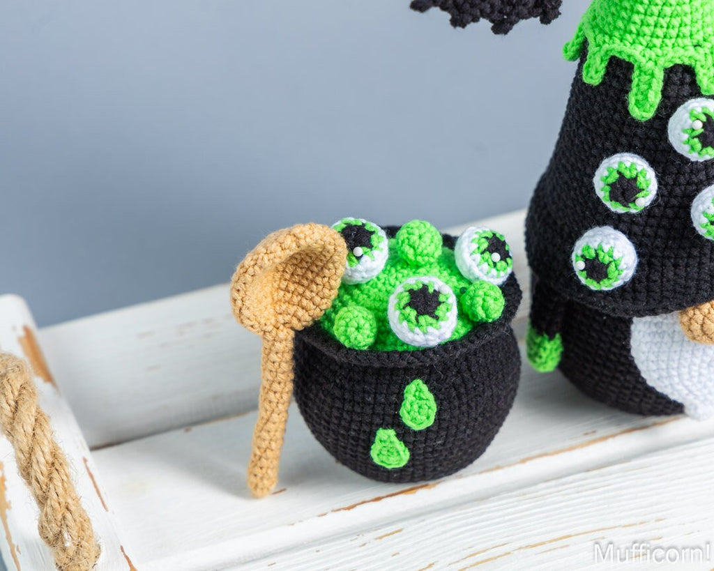 Halloween Gnome with Eyes and Potion