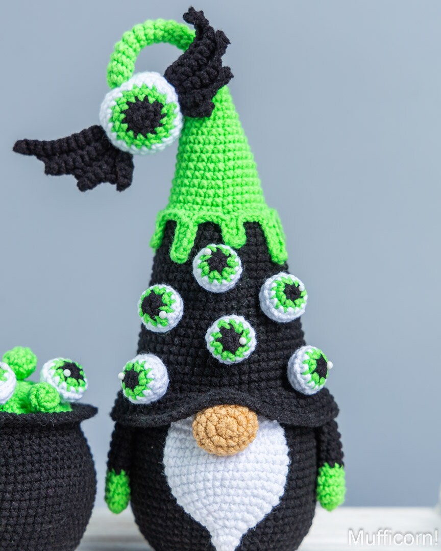 Halloween Gnome with Eyes and Potion