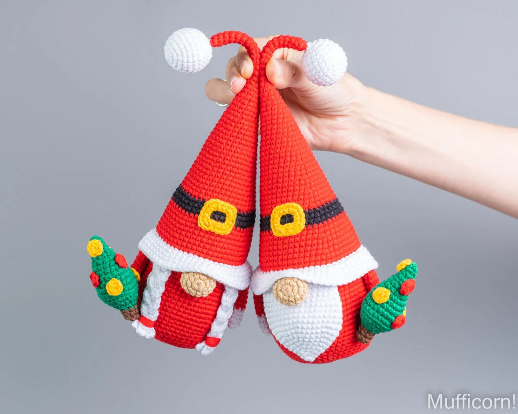 Crochet Patterns Bundle: Santa Gnomes & Christmas Tree gnome