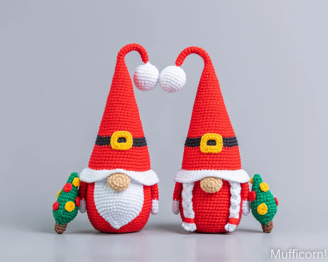 Crochet Patterns Bundle: Santa Gnomes & Christmas Tree gnome