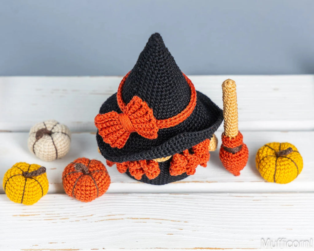 Witch Gnome with a Broom