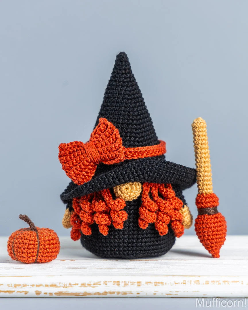 Witch Gnome with a Broom