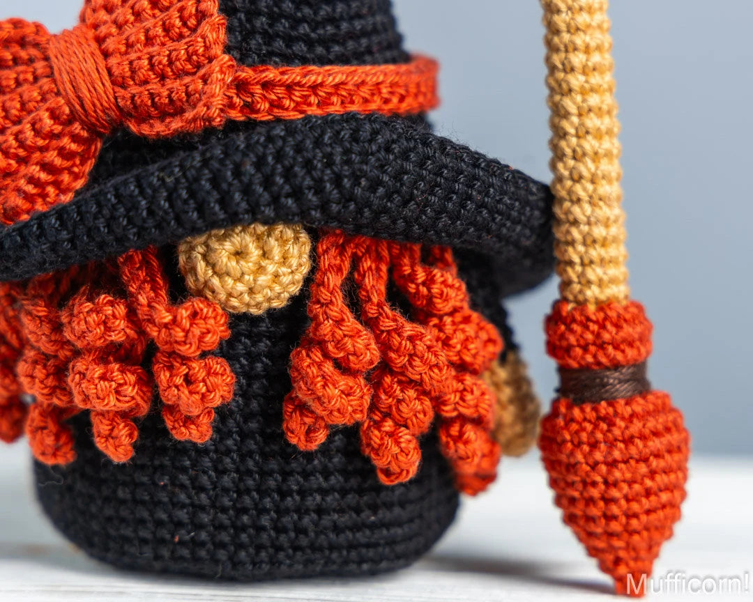 Witch Gnome with a Broom
