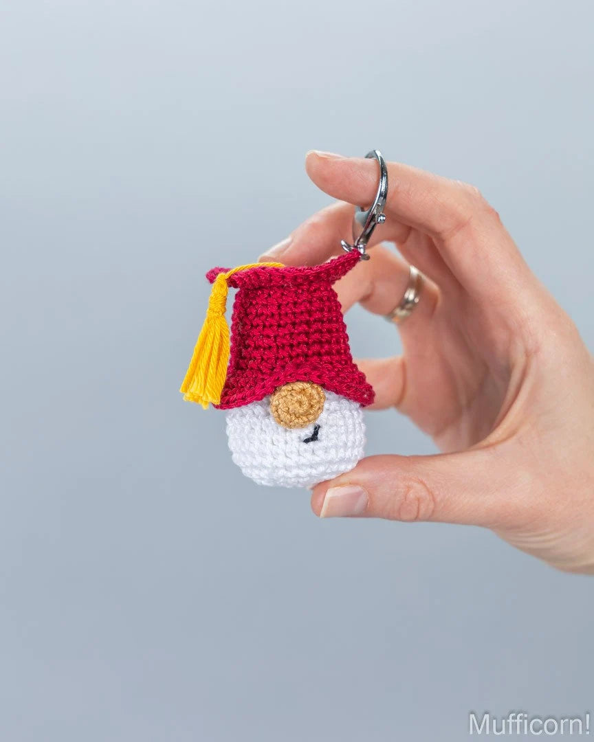 Amigurumi Graduation Gnomes Keychains