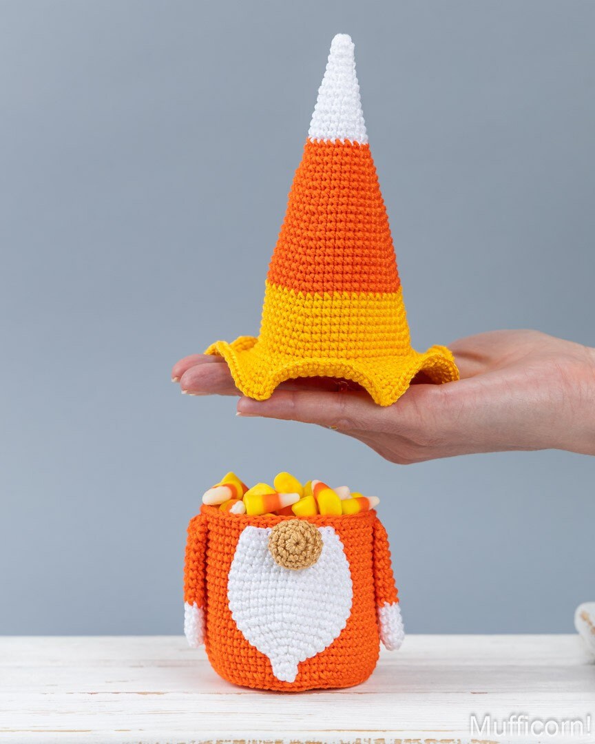 Halloween gnome candy corn Candy Keeper