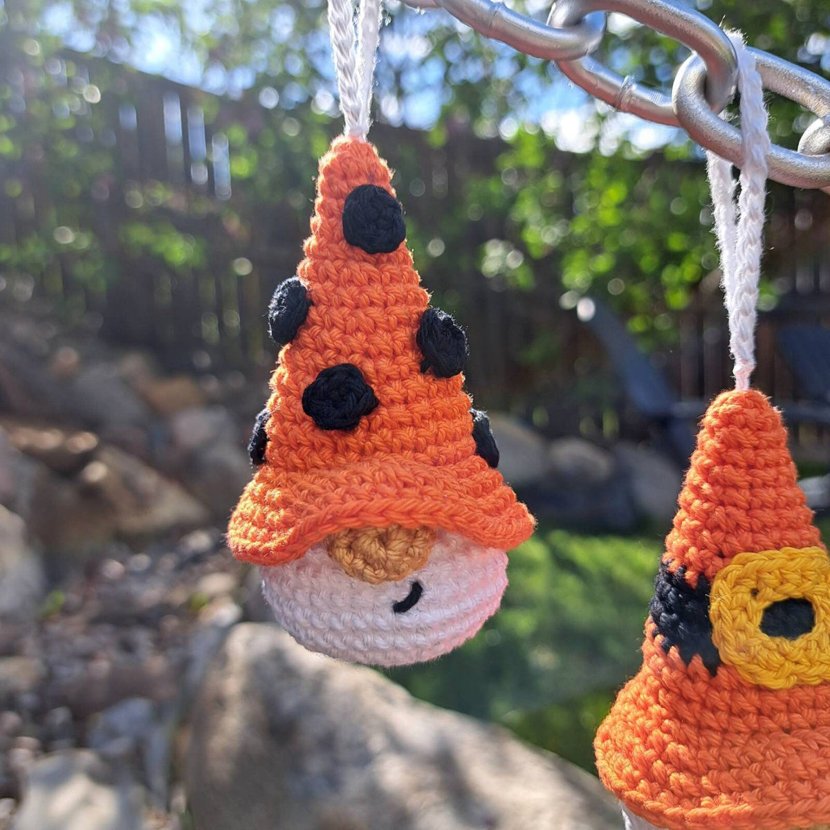 Orange Halloween keychains