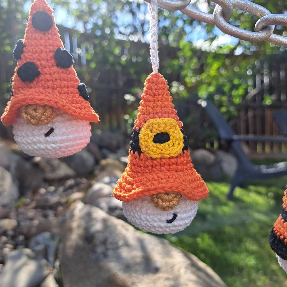 Orange Halloween keychains