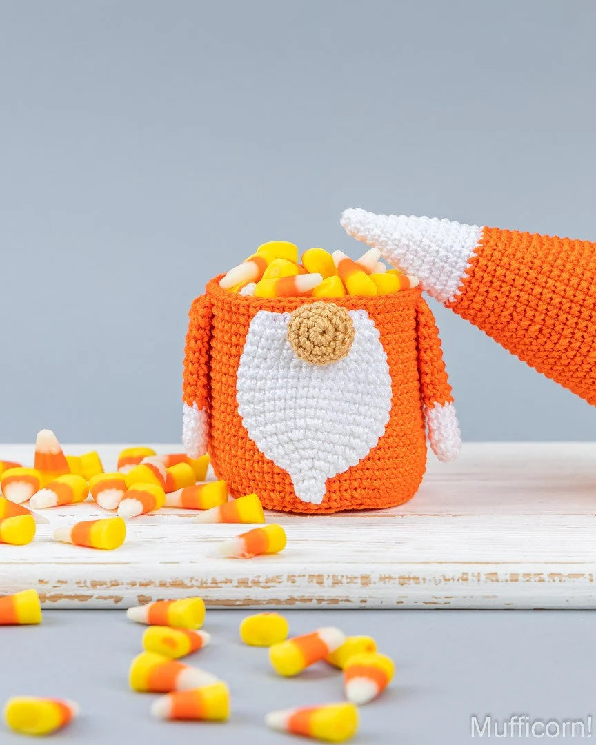 Crochet patterns bundle: Halloween Gnomes Candy Keepers and Bat Gnome