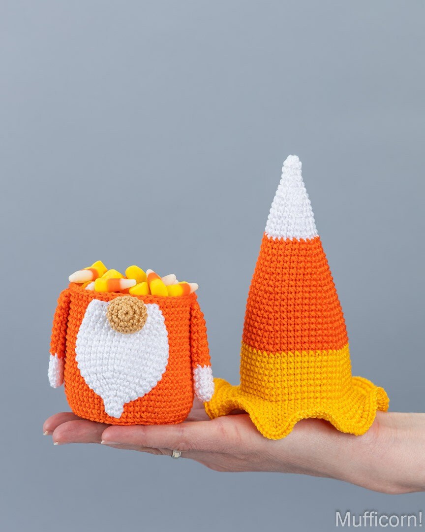 Halloween gnome candy corn Candy Keeper