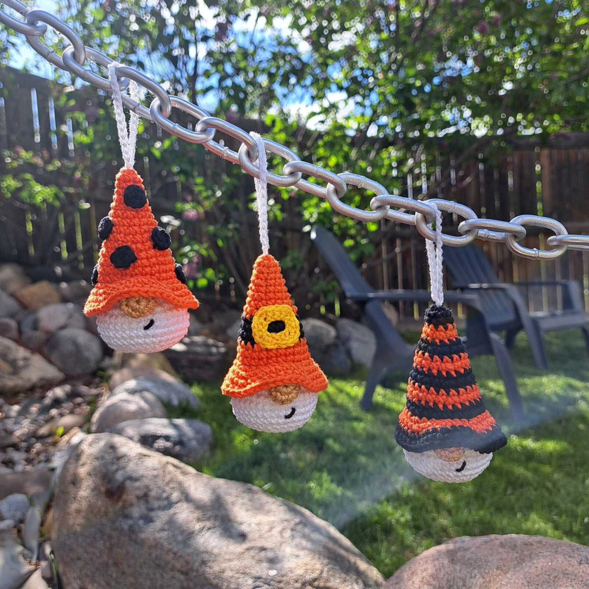 Orange Halloween keychains