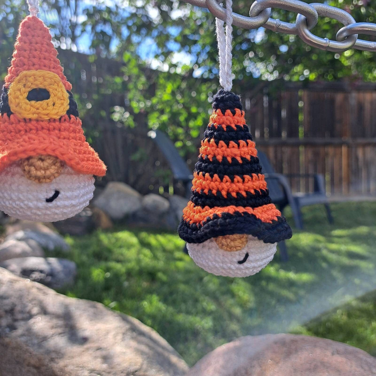 Orange Halloween keychains