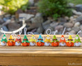 Crochet patterns bundle: Pumpkin & Flower keychains