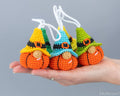 Halloween Pumpkin Gnomes Keychains