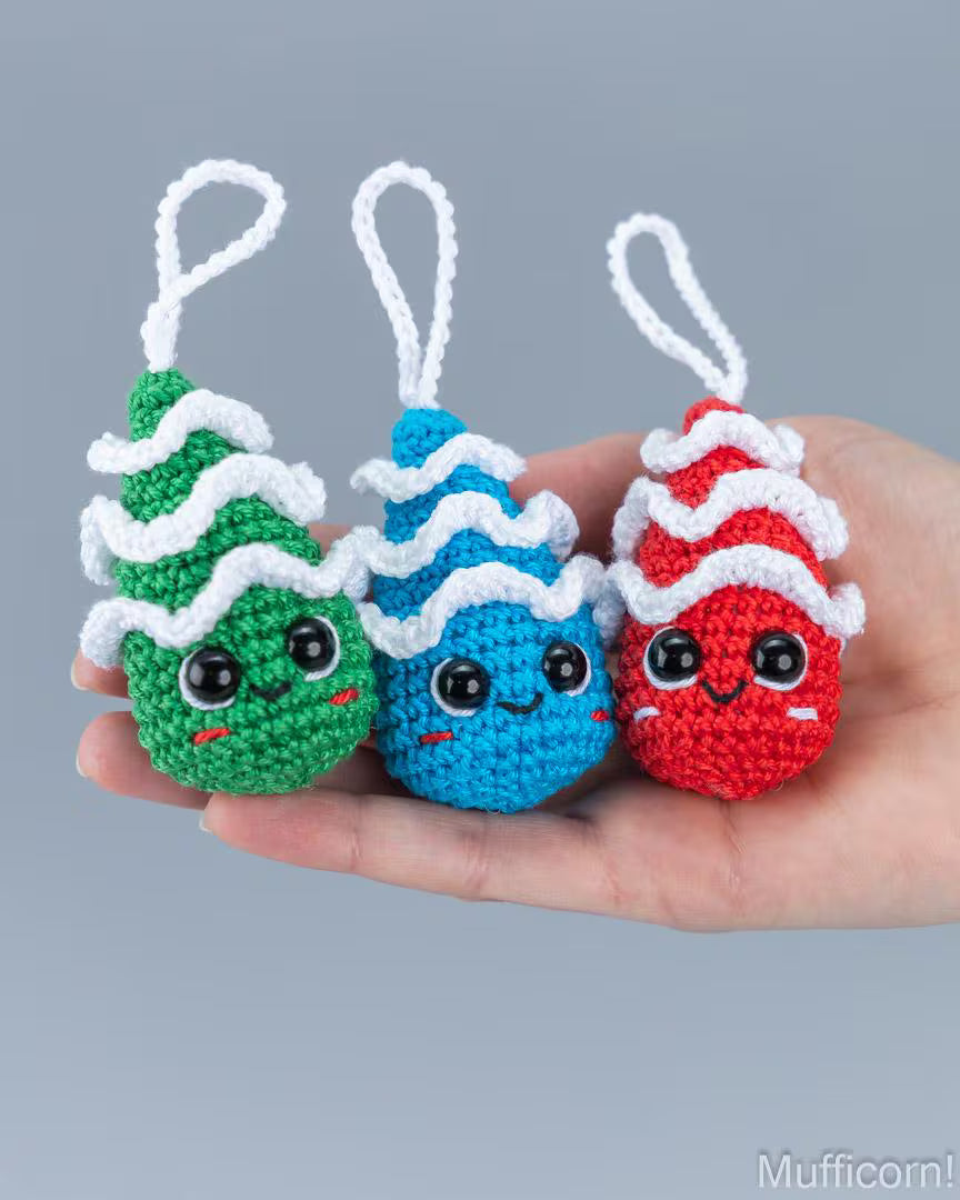 Christmas Tree & Snowman Ornaments Bundle
