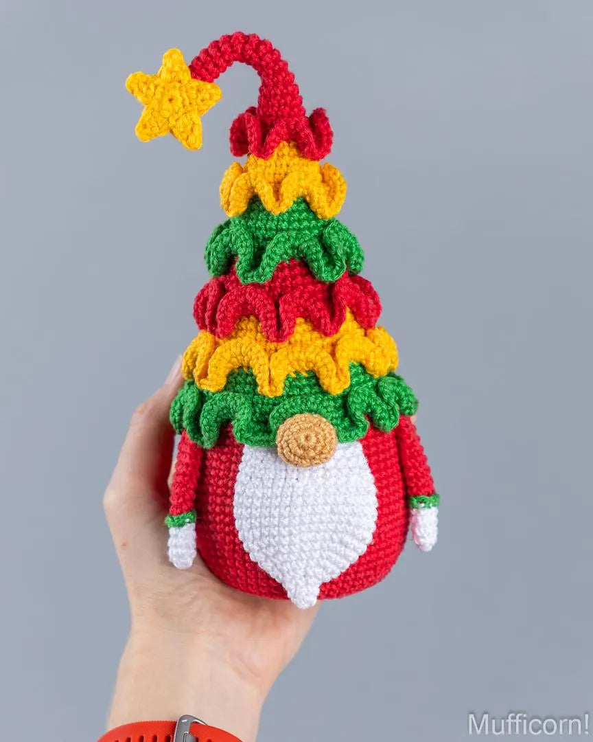 Crochet Patterns Bundle: Chtistmas Tree Gnomes with Christmas Tree