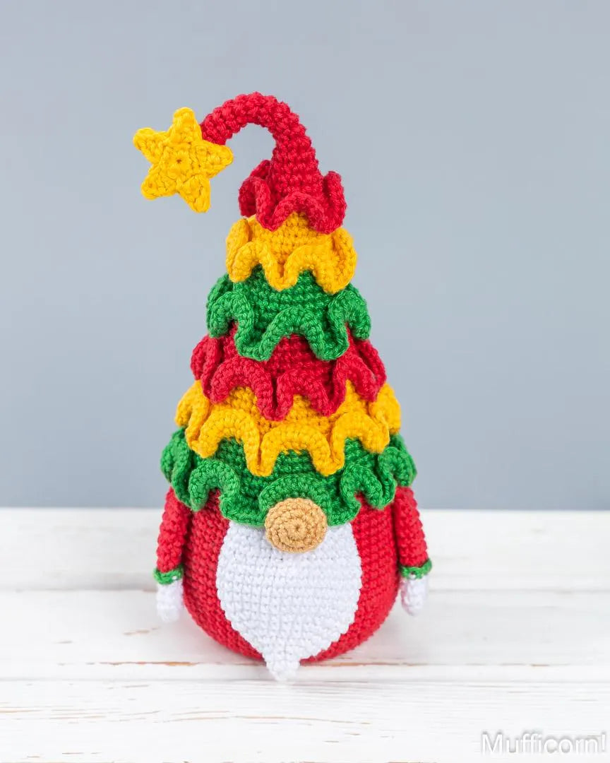 Crochet Patterns Bundle: Chtistmas Tree Gnomes with Christmas Tree