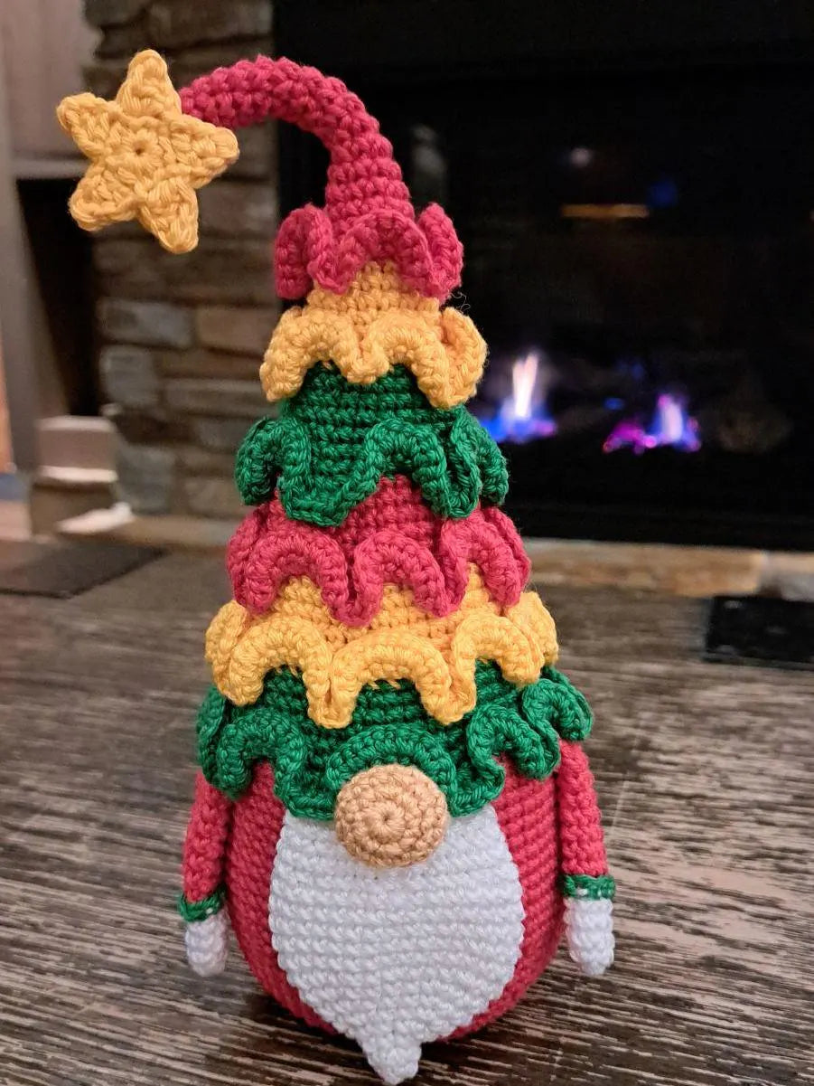 Crochet Patterns Bundle: Chtistmas Tree Gnomes with Christmas Tree