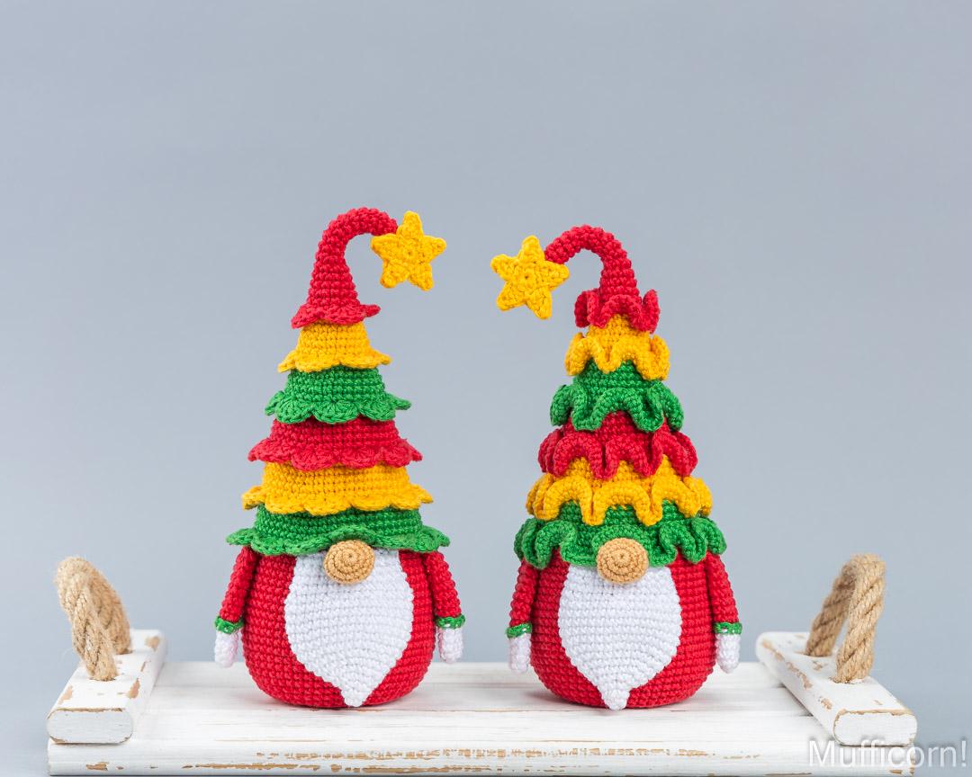 Crochet Patterns Bundle: Christmas Tree Gnomes