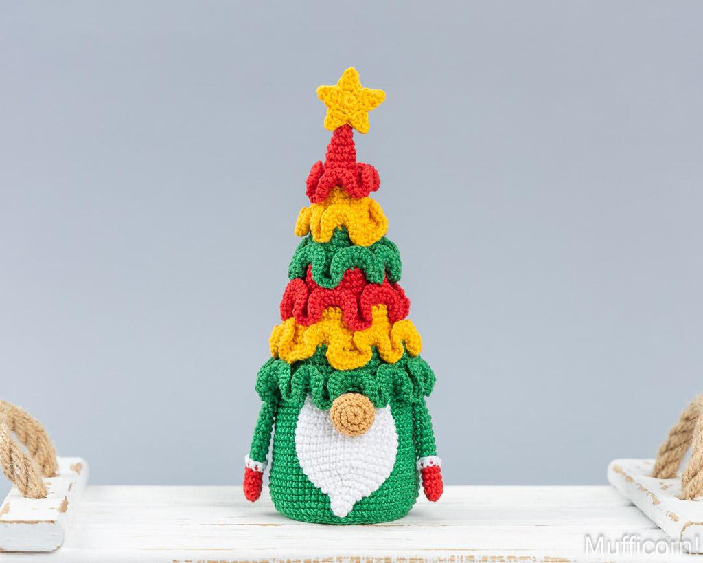 Christmas Tree Gnome Rainbow Candy Keeper