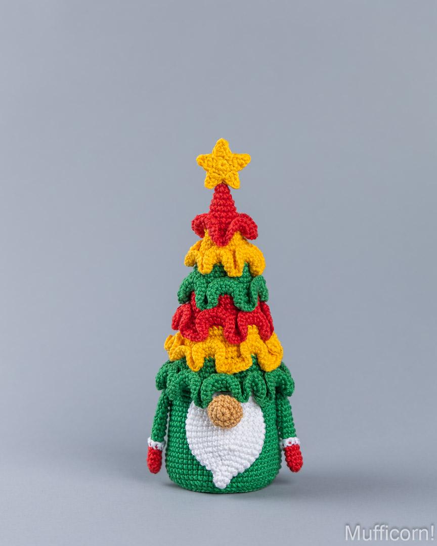 Christmas Tree Gnome Rainbow Candy Keeper