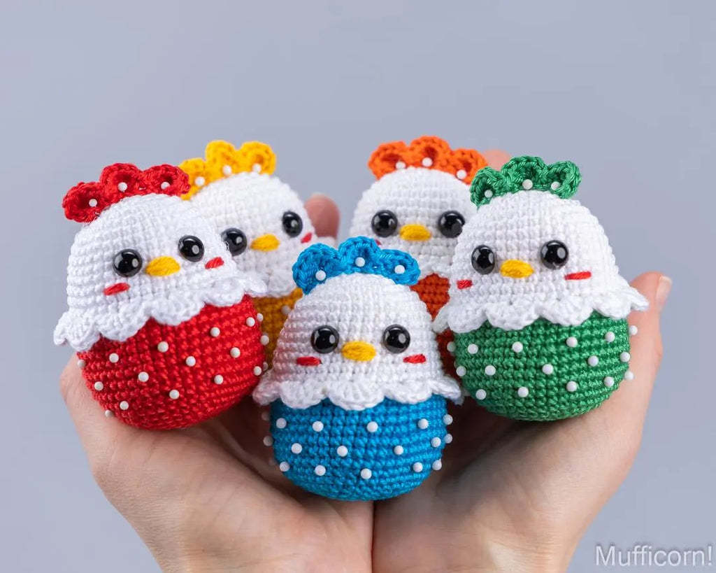 Crochet patterns bundle: Easter Bunny & Chicken