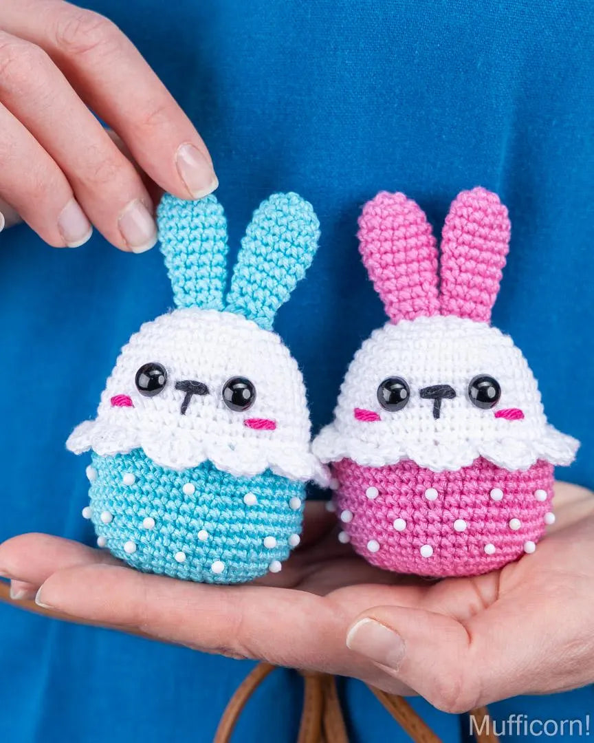 Crochet patterns bundle: Easter Bunny & Chicken