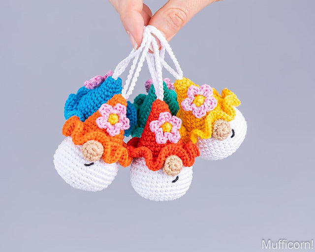 Flower Gnomes Keychains