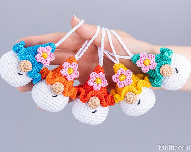 Flower Gnomes Keychains