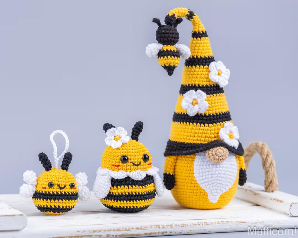 Crochet patterns bundle Bees