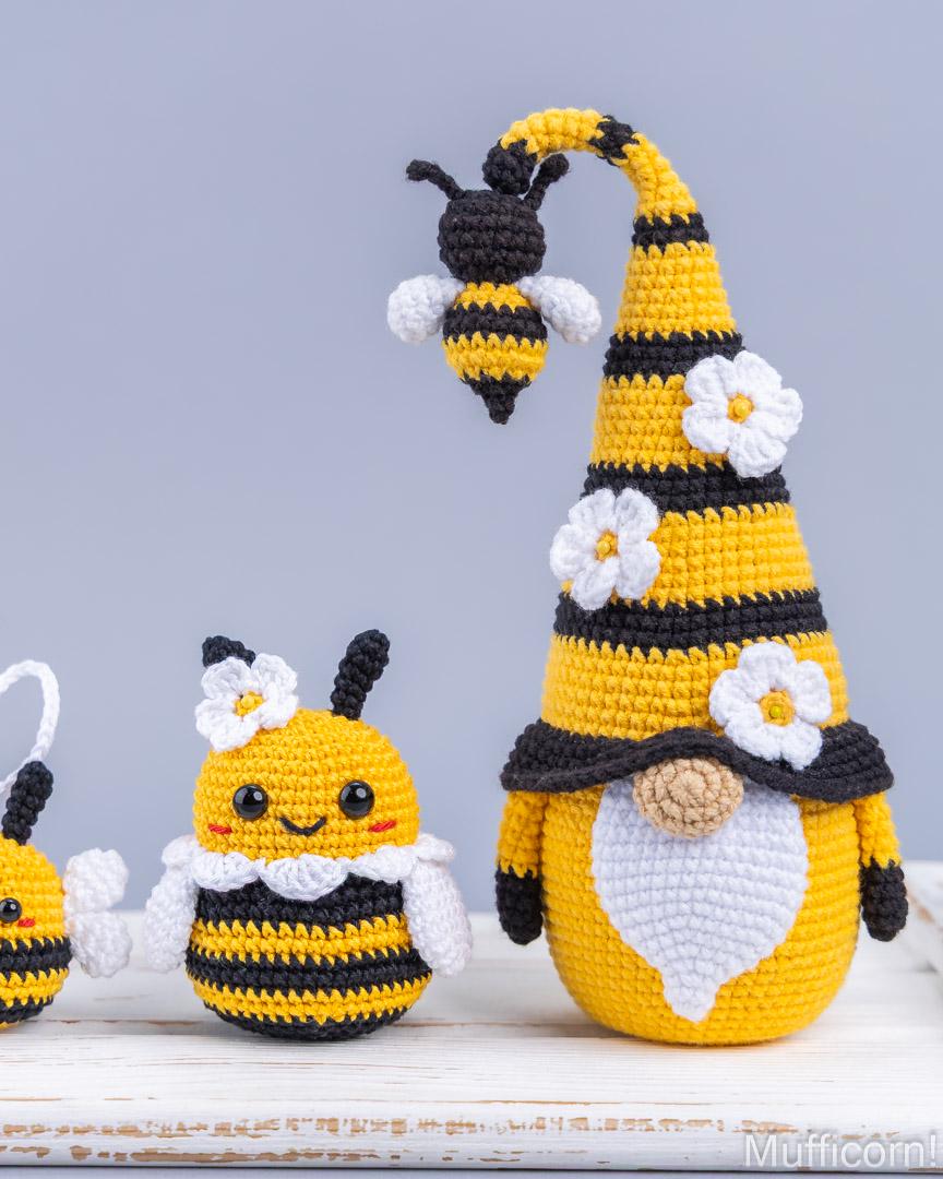 Crochet patterns bundle Bees