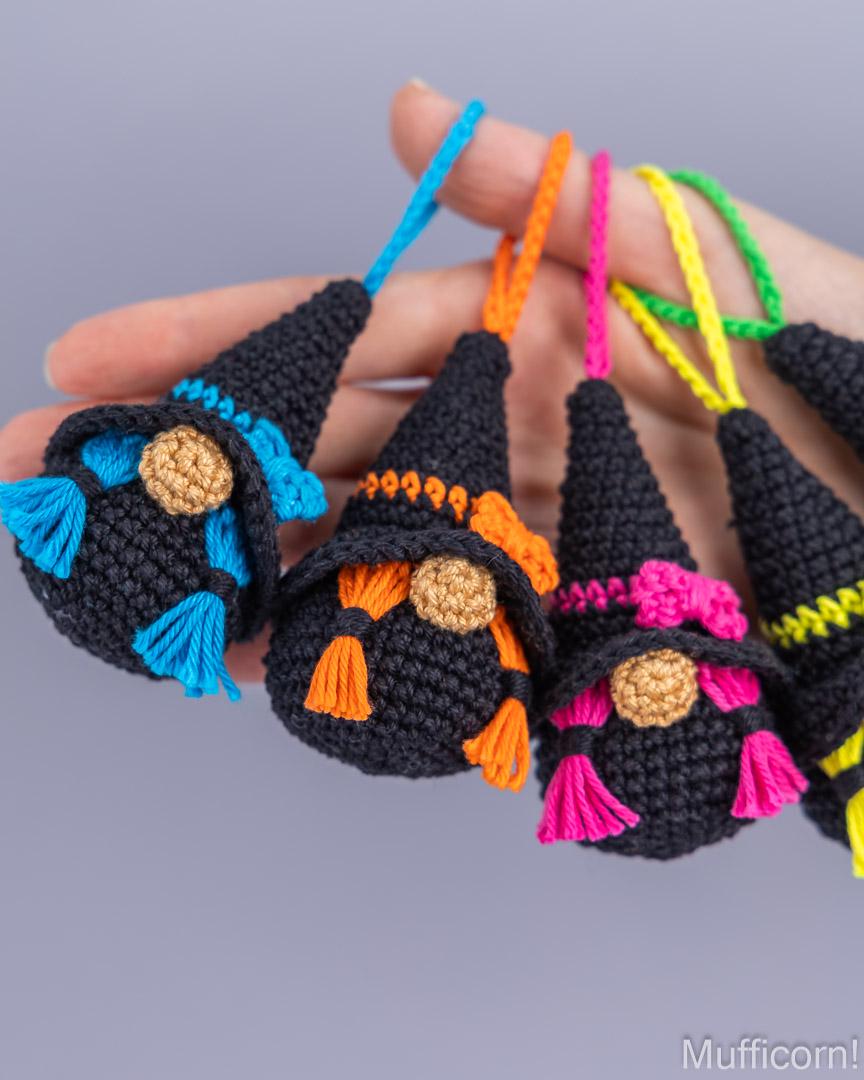 Halloween Witch gnomes Keychains