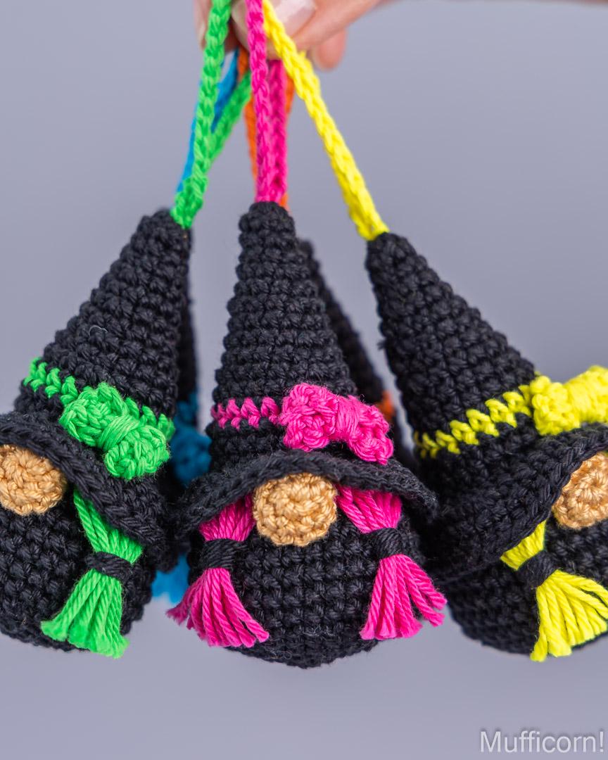 Halloween Witch gnomes Keychains