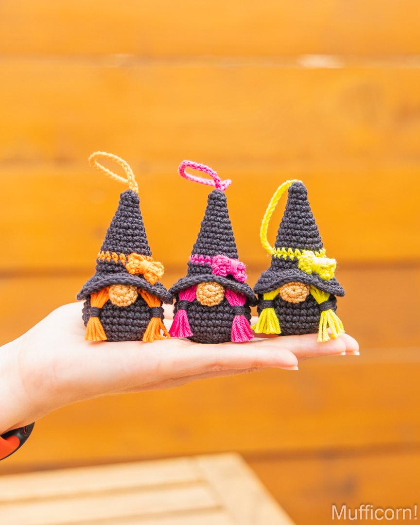 Halloween Witch gnomes Keychains