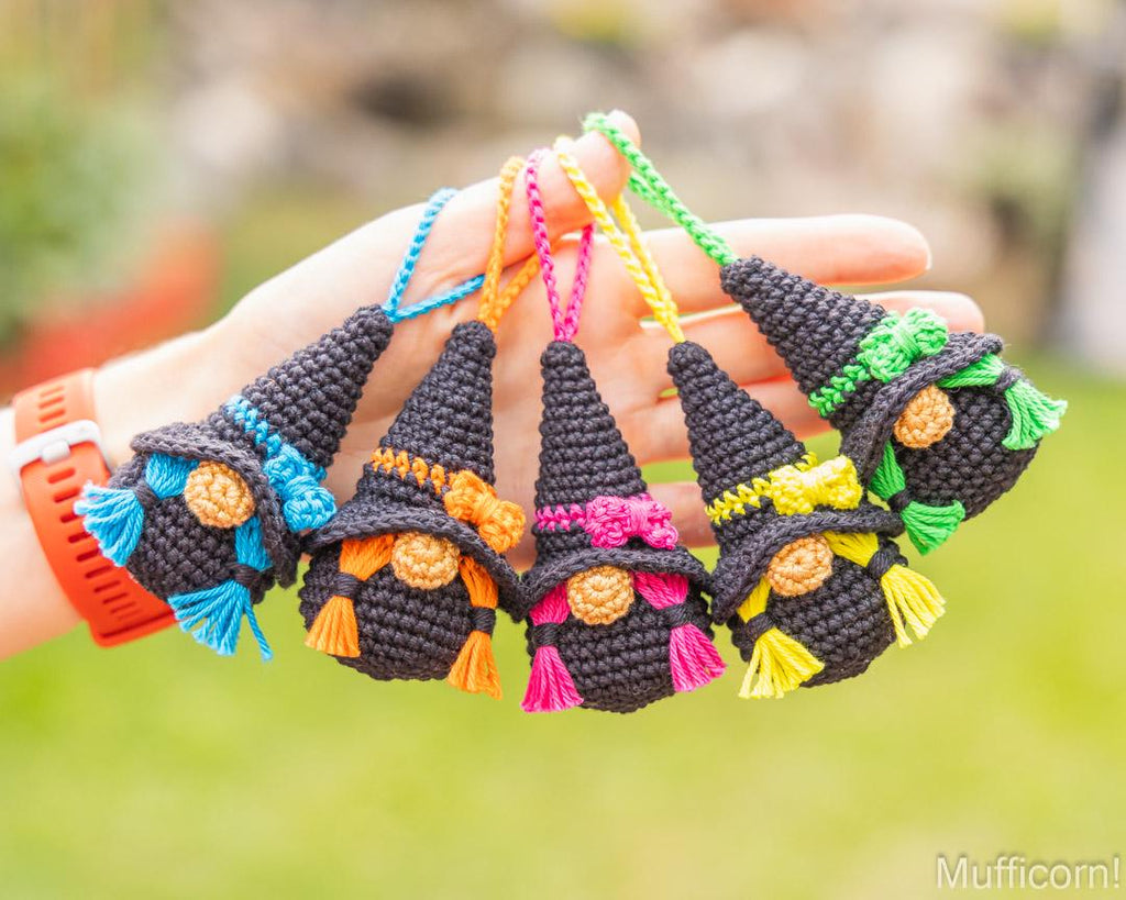 Halloween Witch gnomes Keychains