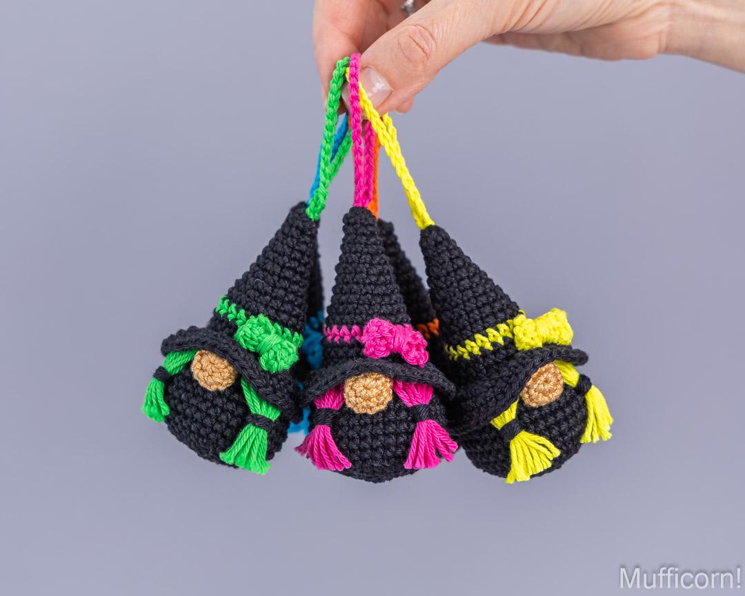 Halloween Witch gnomes Keychains