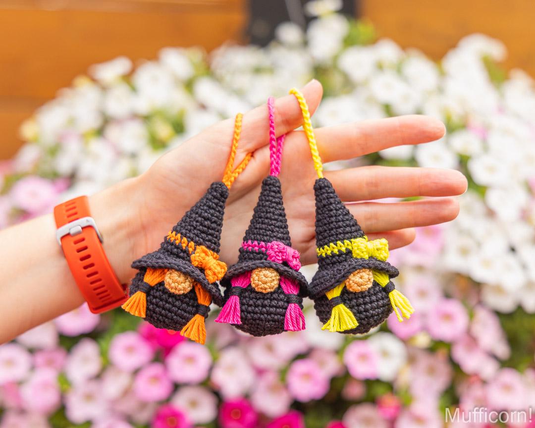 Halloween Witch gnomes Keychains