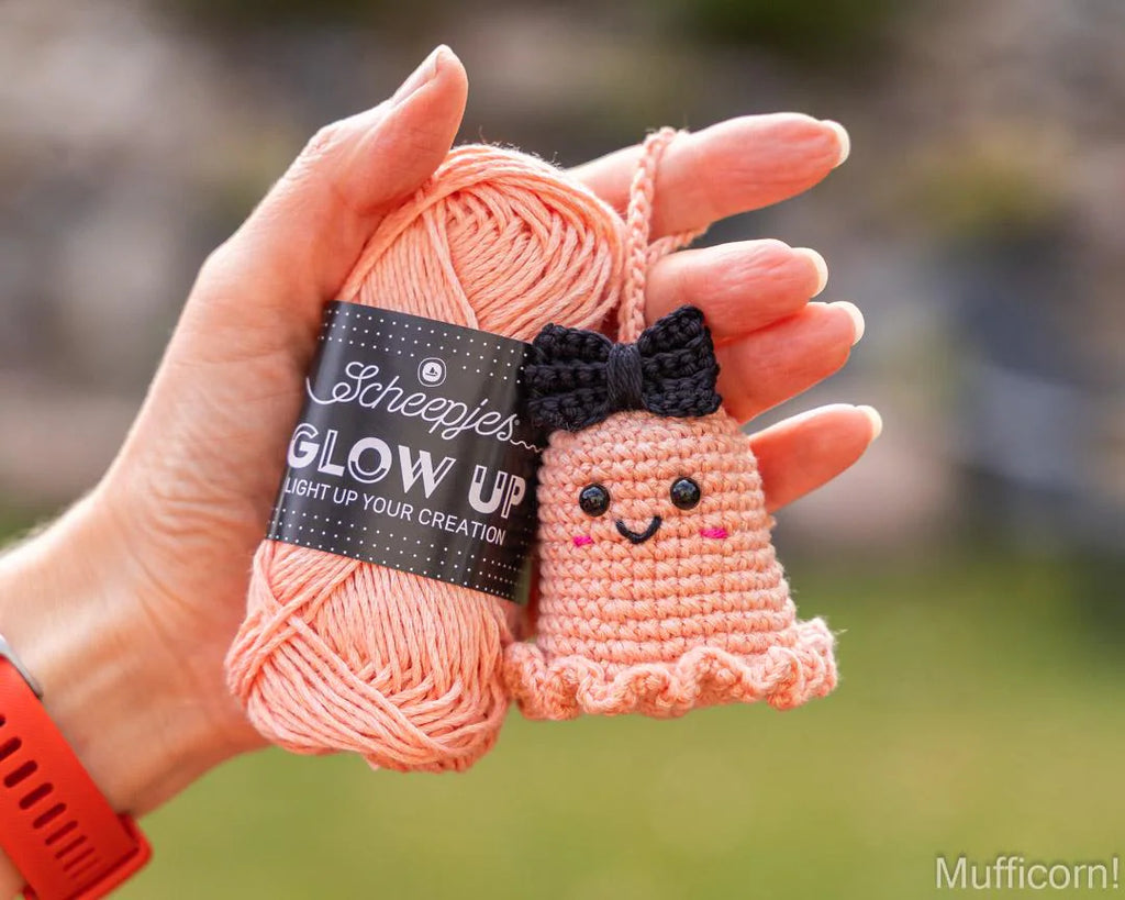 Ghost keychains with a bow