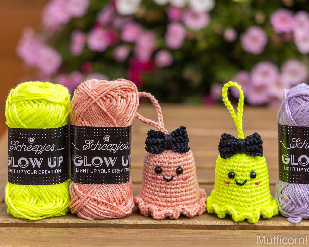 Ghost keychains with a bow