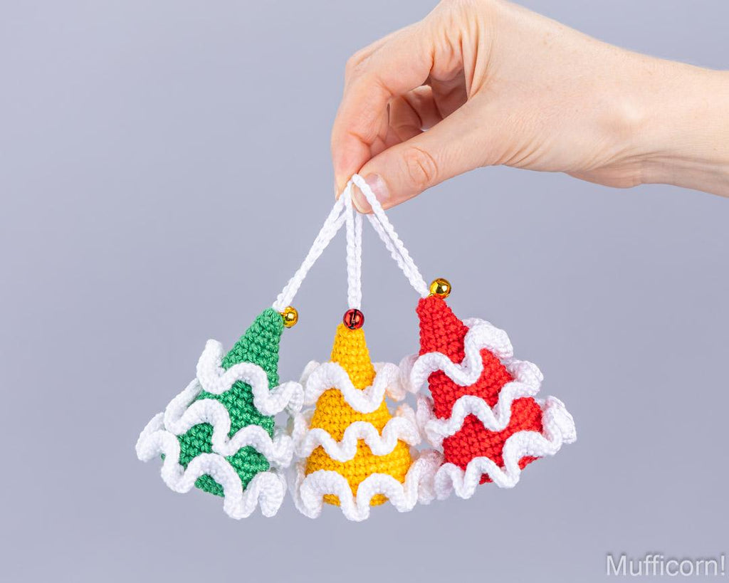 Christmas tree ornaments amigurumi pattern