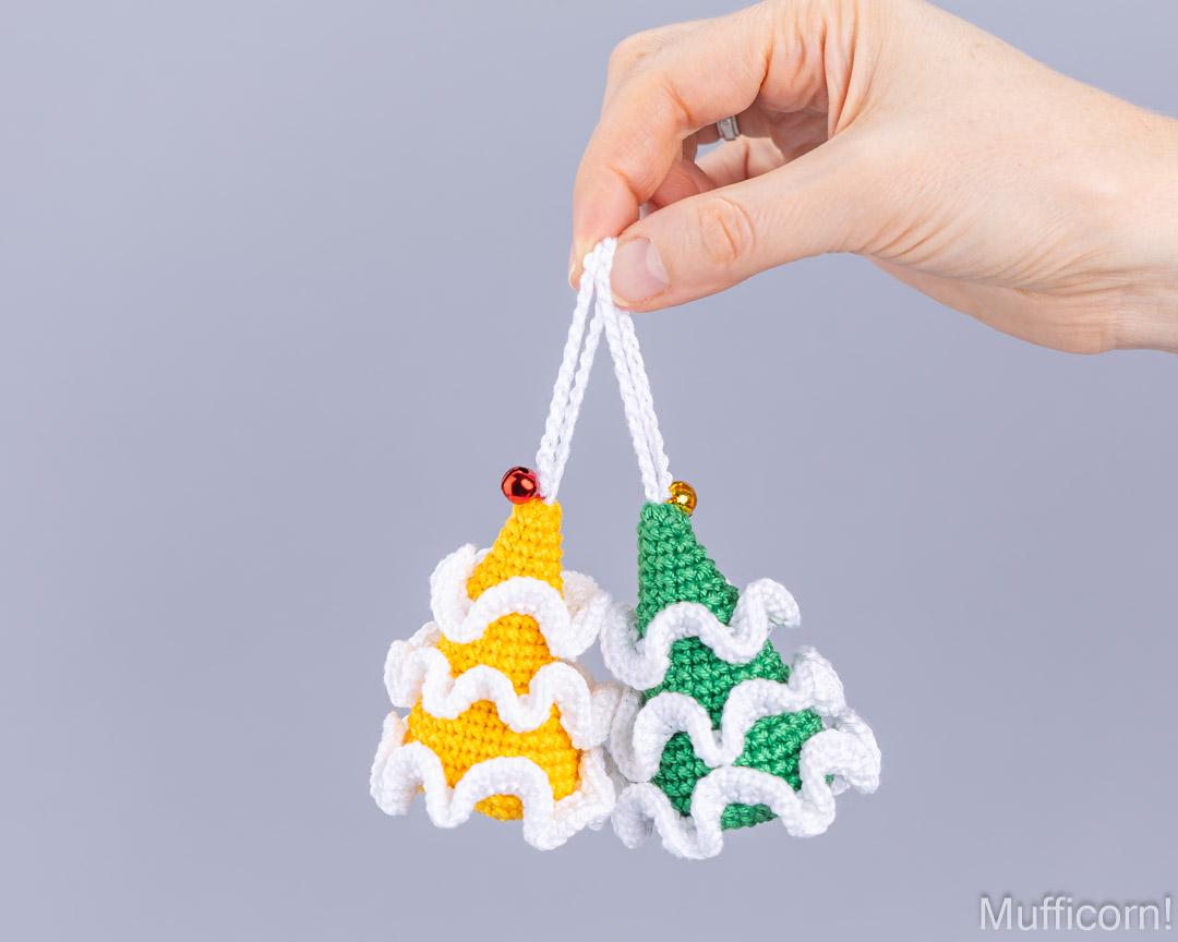 Christmas tree ornaments amigurumi pattern