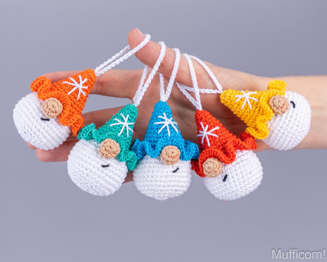 Snowflake Gnomes Keychains
